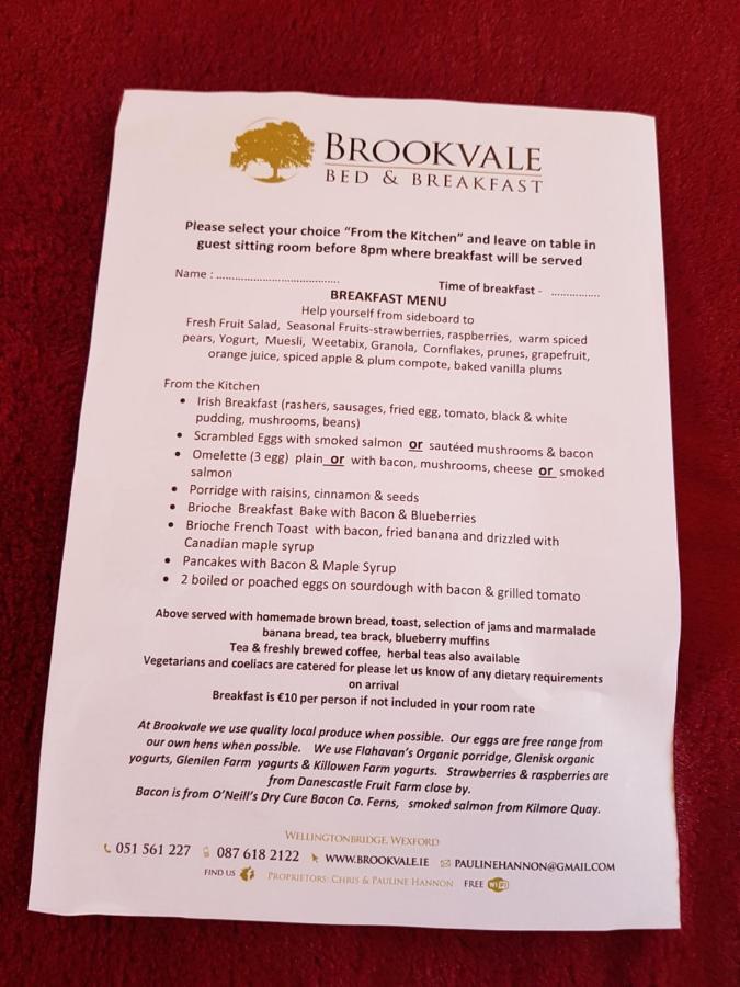 Wellingtonbridge Brookvale Bed & Breakfast エクステリア 写真